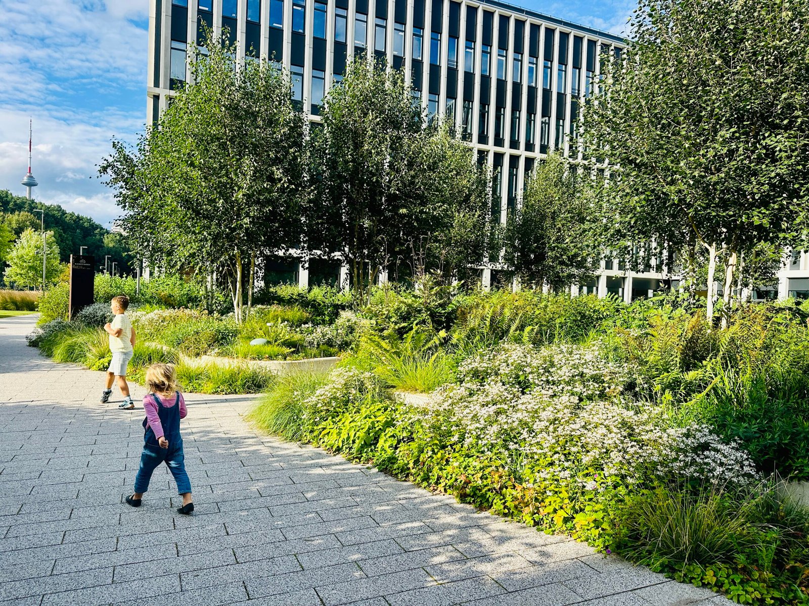 Amazing garden in Vilnius with kids