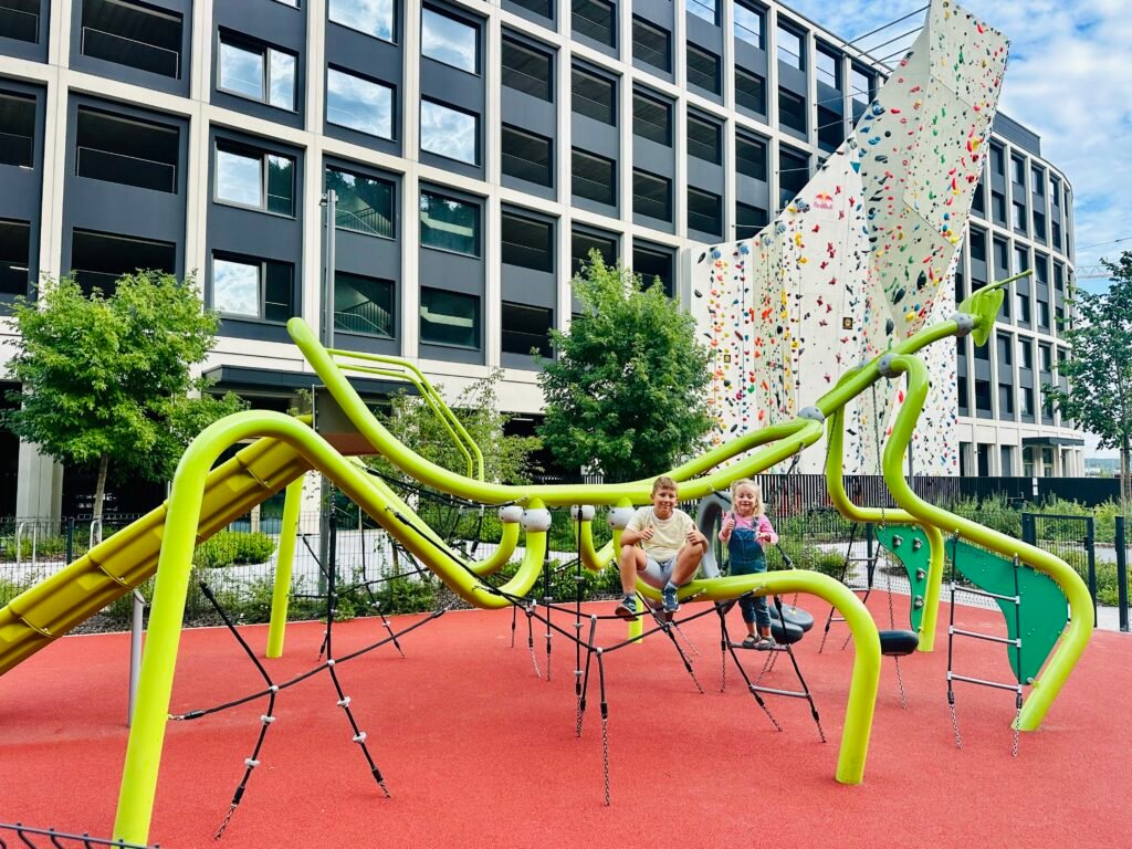 Leisure area with a playground in Vilnius