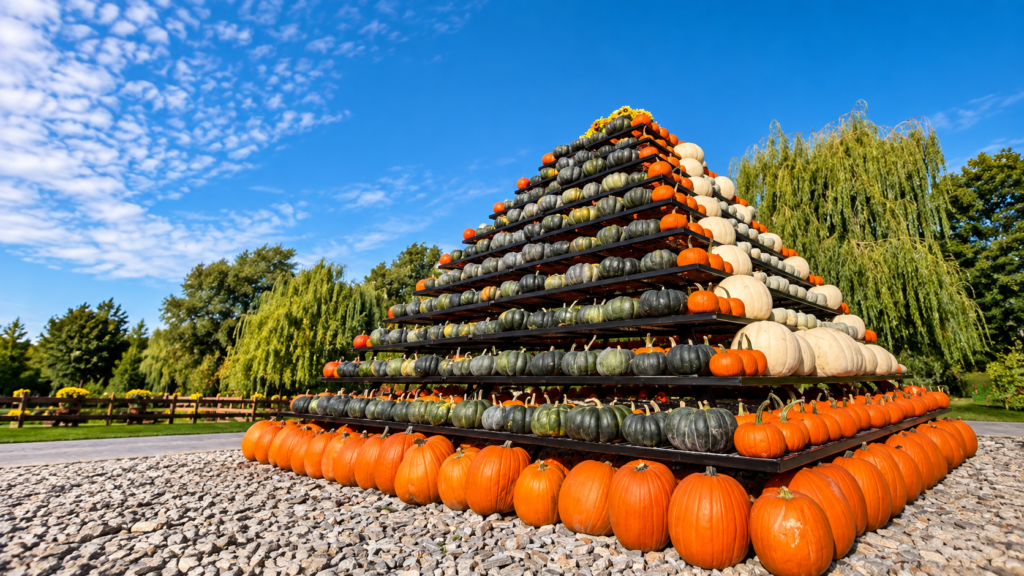 Largest pumpkin park in Poland