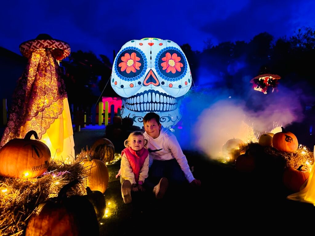 Halloween park at Dino Park in Radailiai
