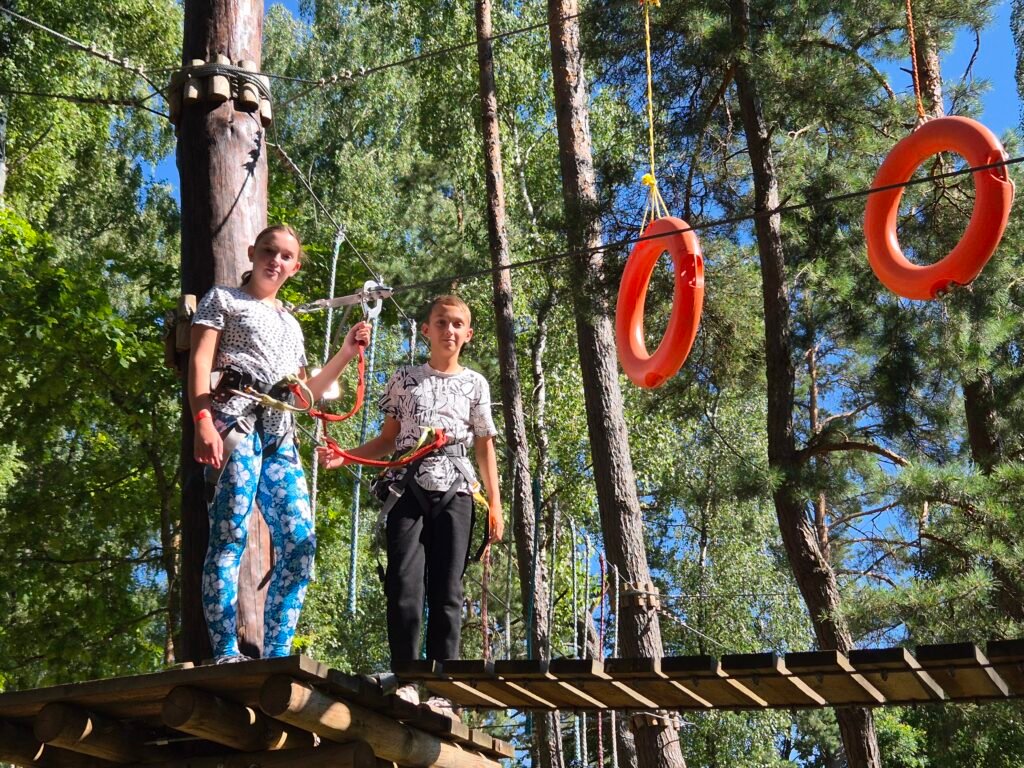 A Flight Over the Nemunas and Tarzanija's Rope Courses