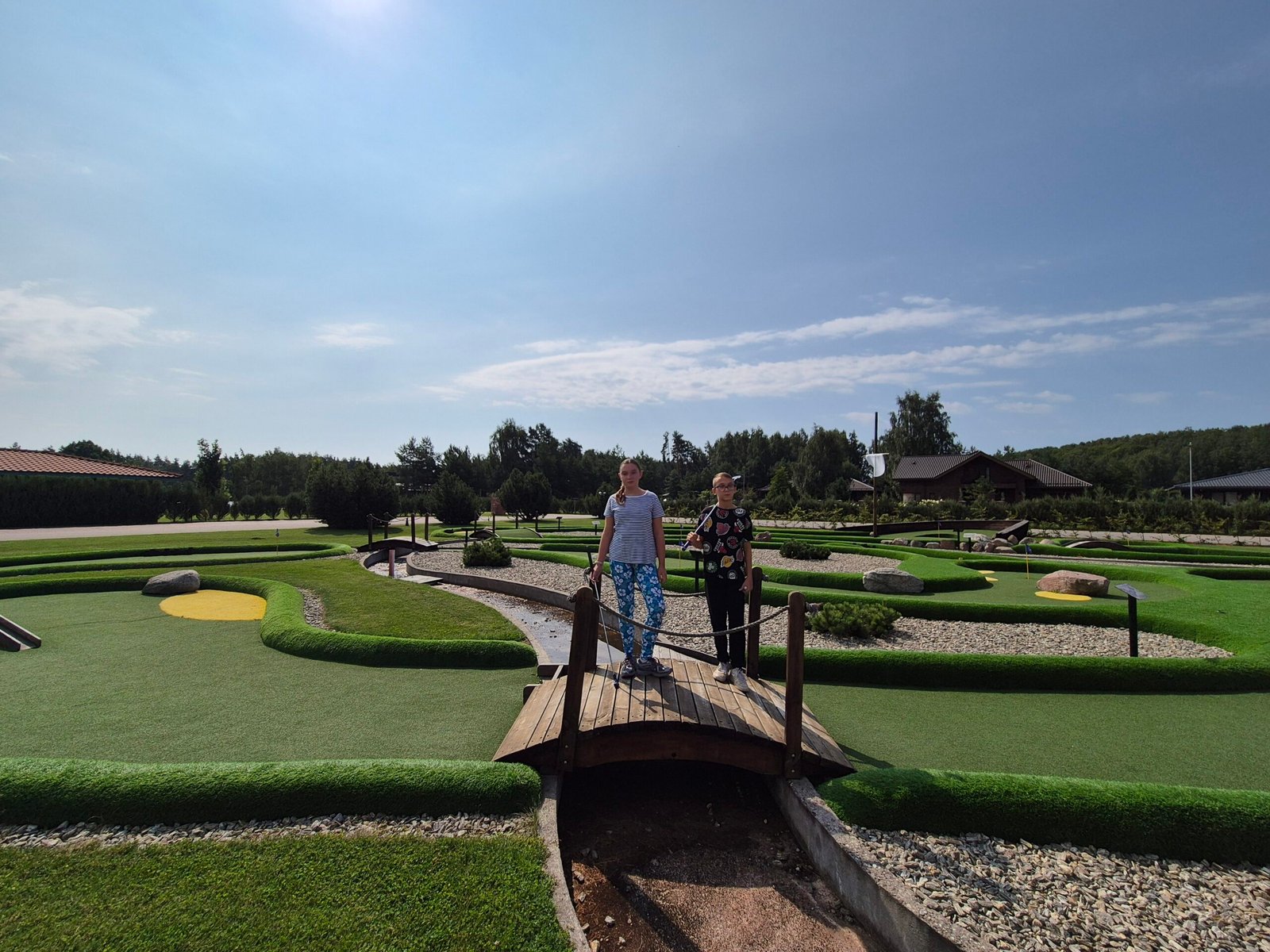 Not just climbing and attractions: Tarzanija offers an 18-hole mini golf course