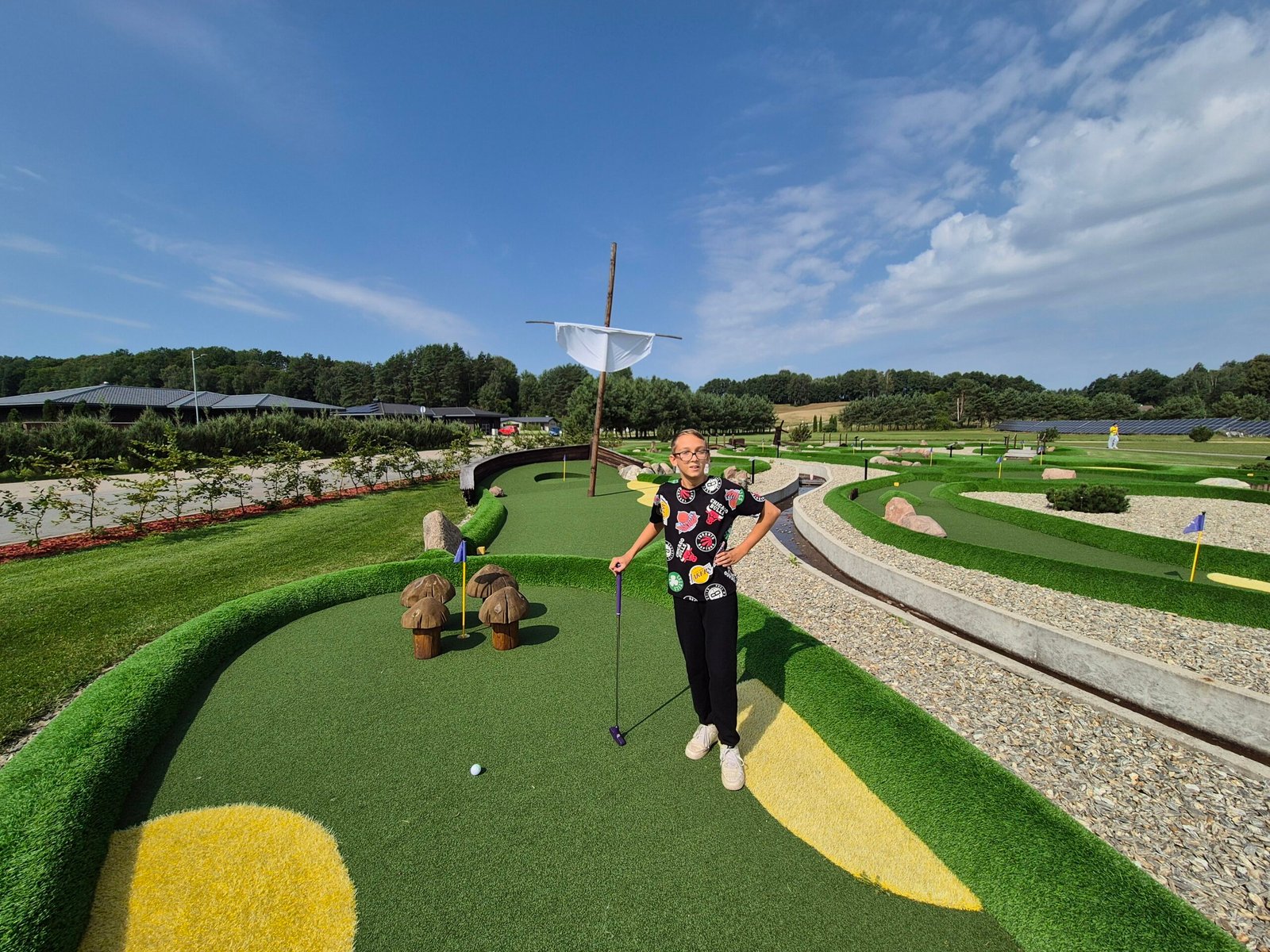 Not just climbing and attractions: Tarzanija offers an 18-hole mini golf course