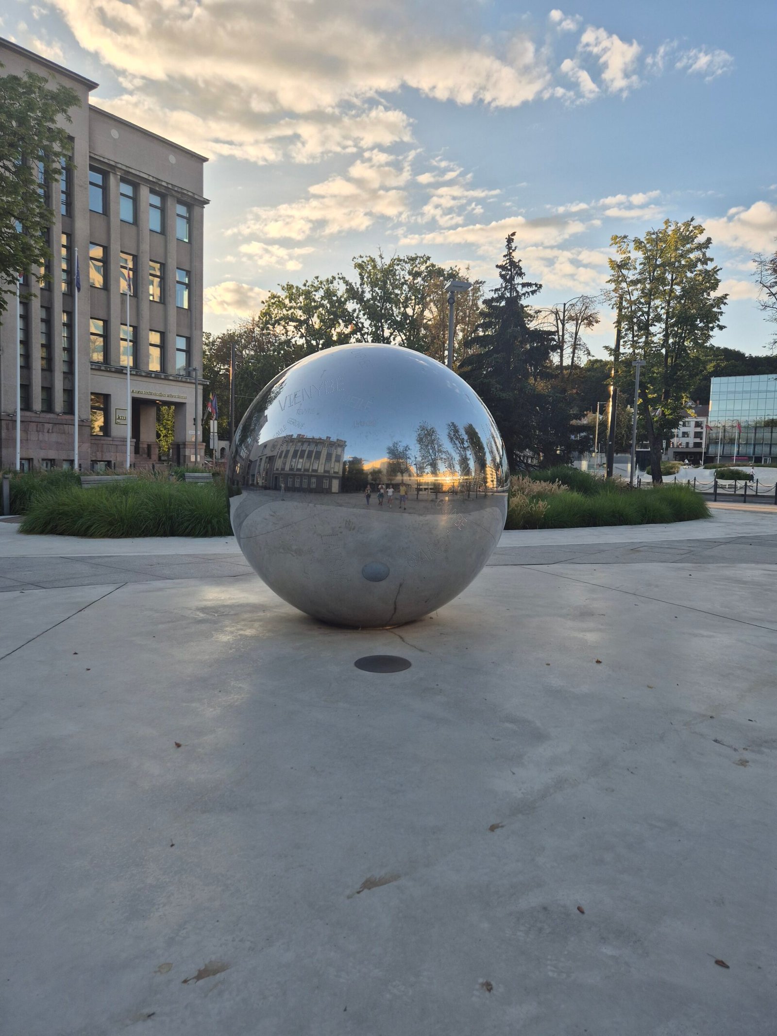 “Dot” sculpture in Kaunas