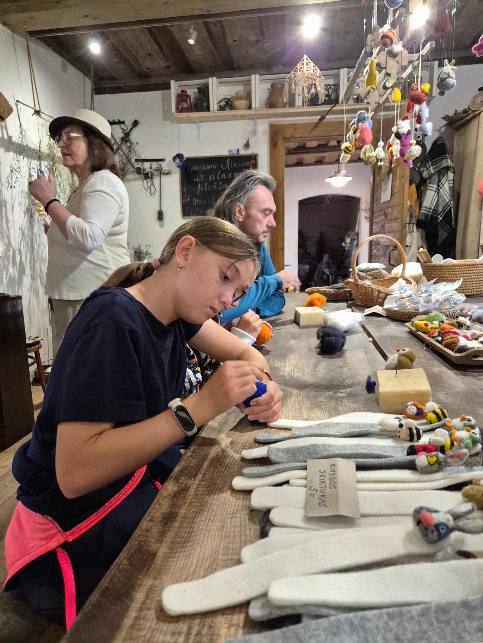 Felting educational activity for the whole family