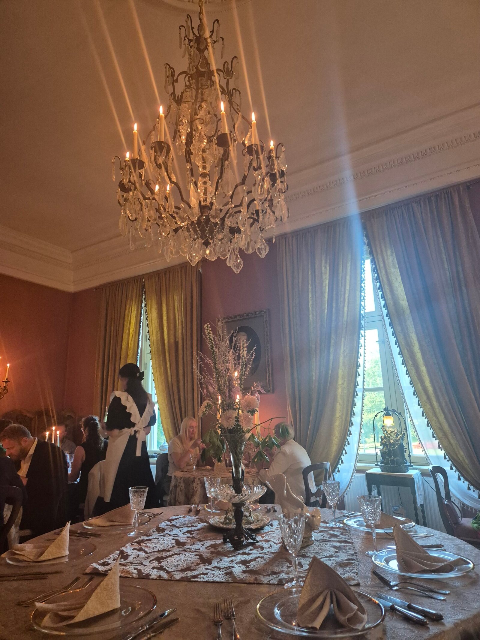 Dinner at Pakruojis Manor