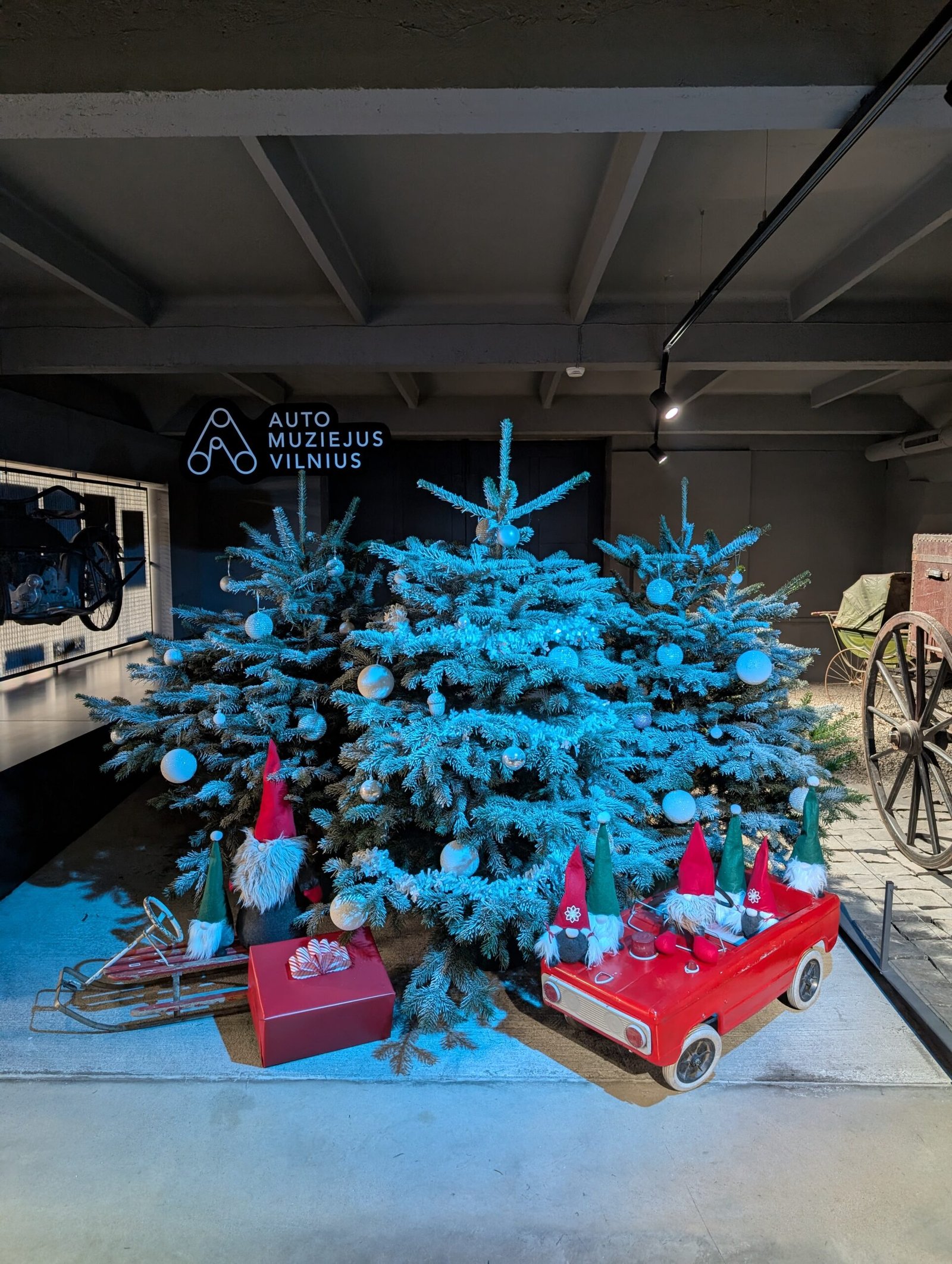 Christmas town at the Vilnius Auto Museum