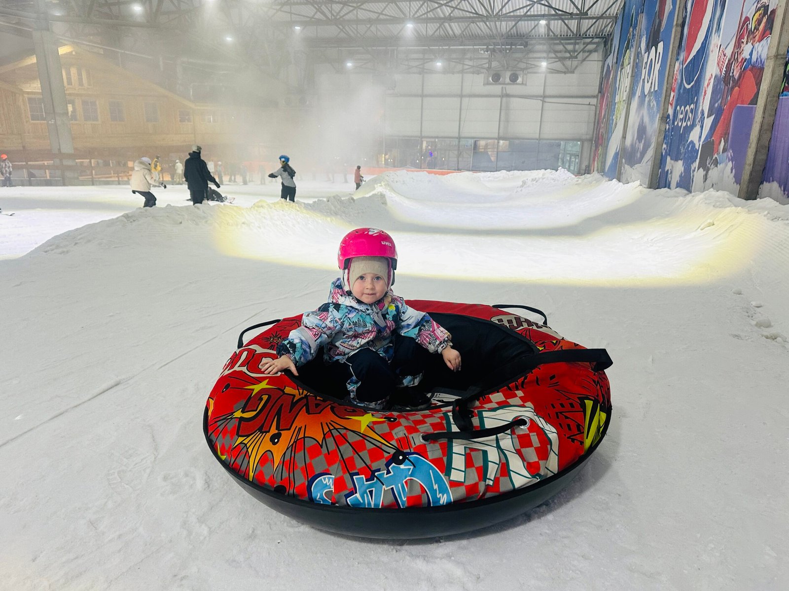 Snow Arena in Druskininkai with children