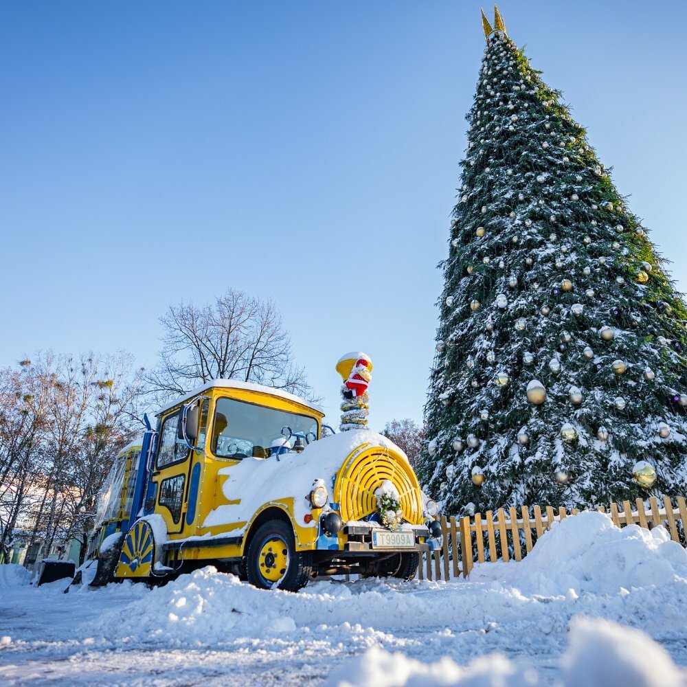 Christmas train in Druskininkai
