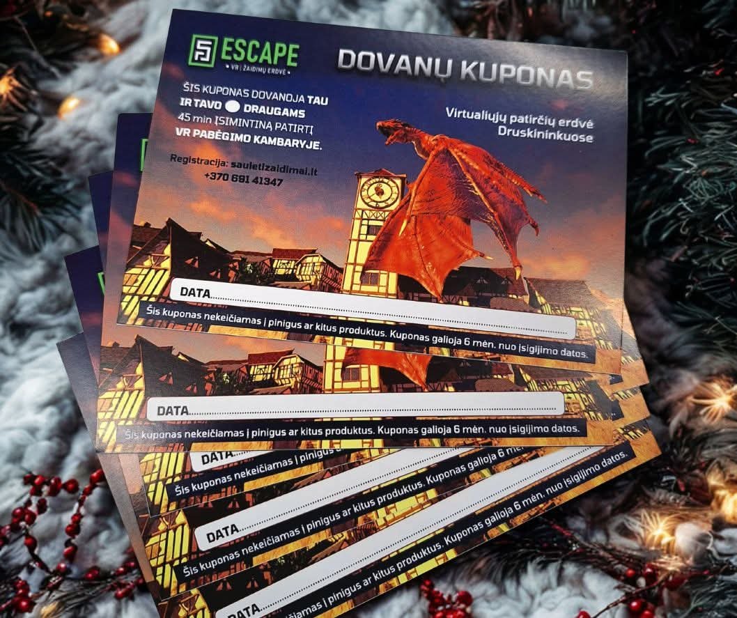 A new place in Druskininkai - “Saulėti žaidimai” VR escape room