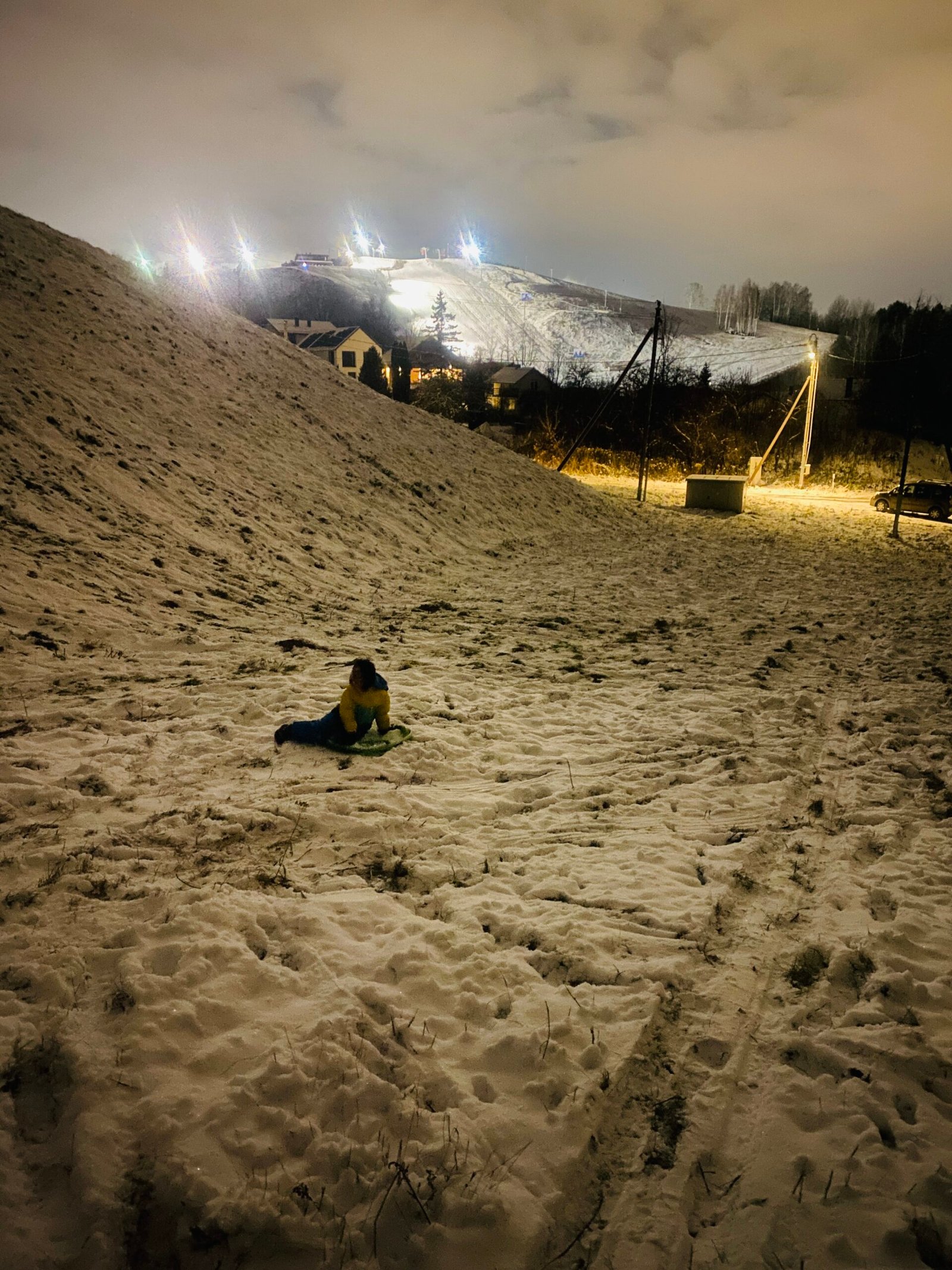 Sledding hills in Vilnius Ribiškės