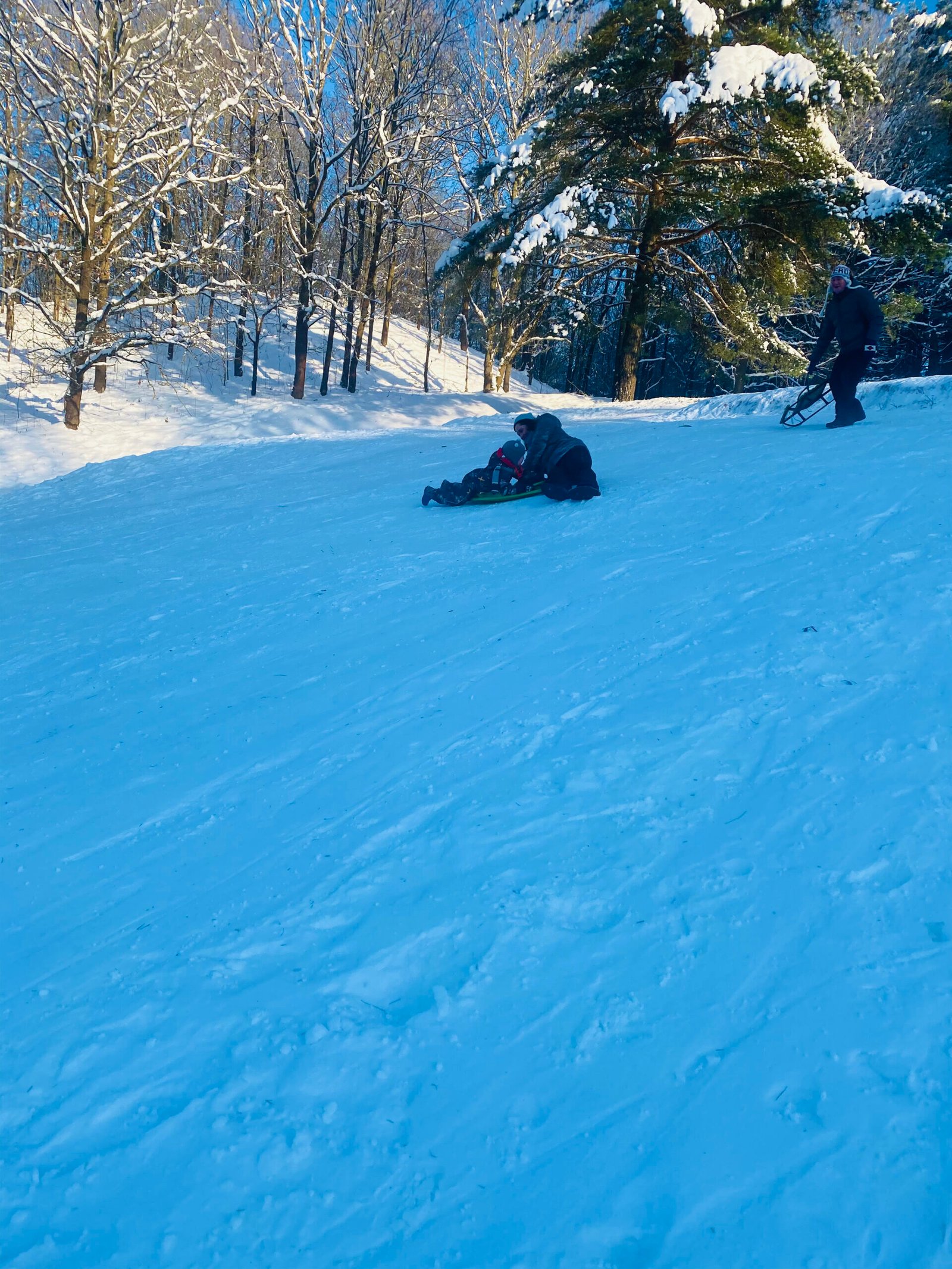 Sledding hills in Vilnius Ribiškės