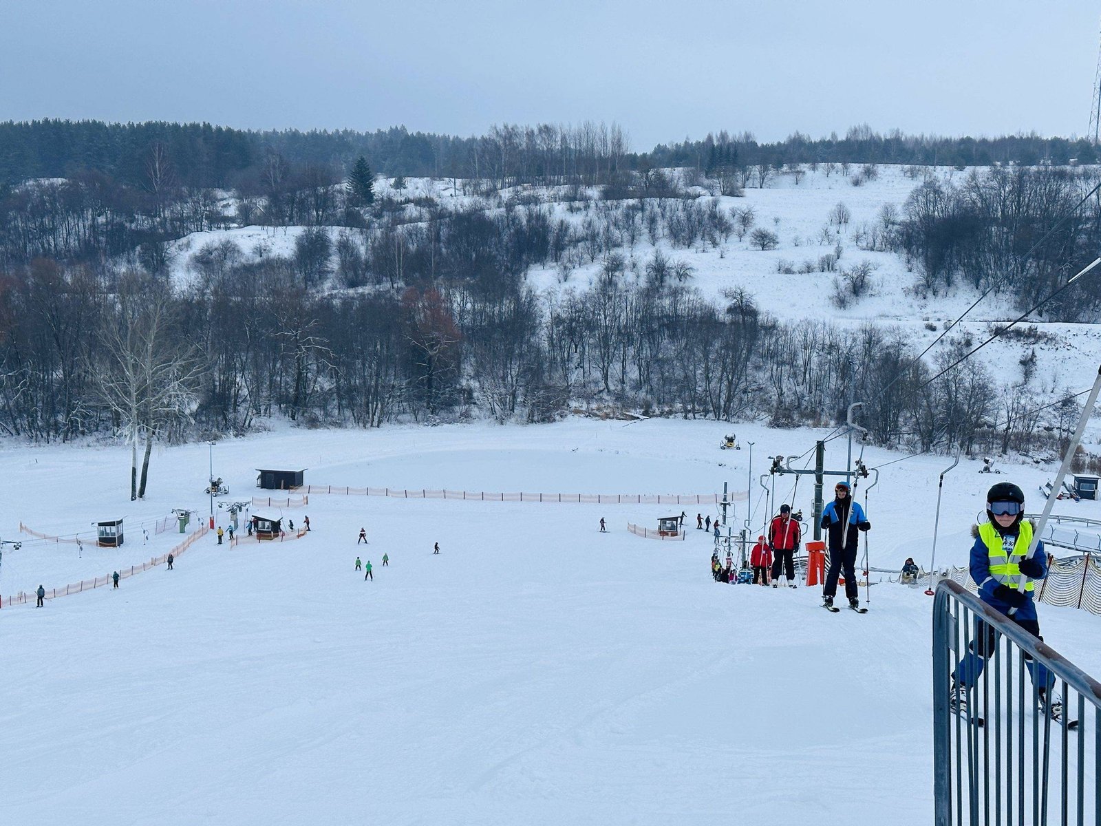 Kalita hill in Anykščiai with children