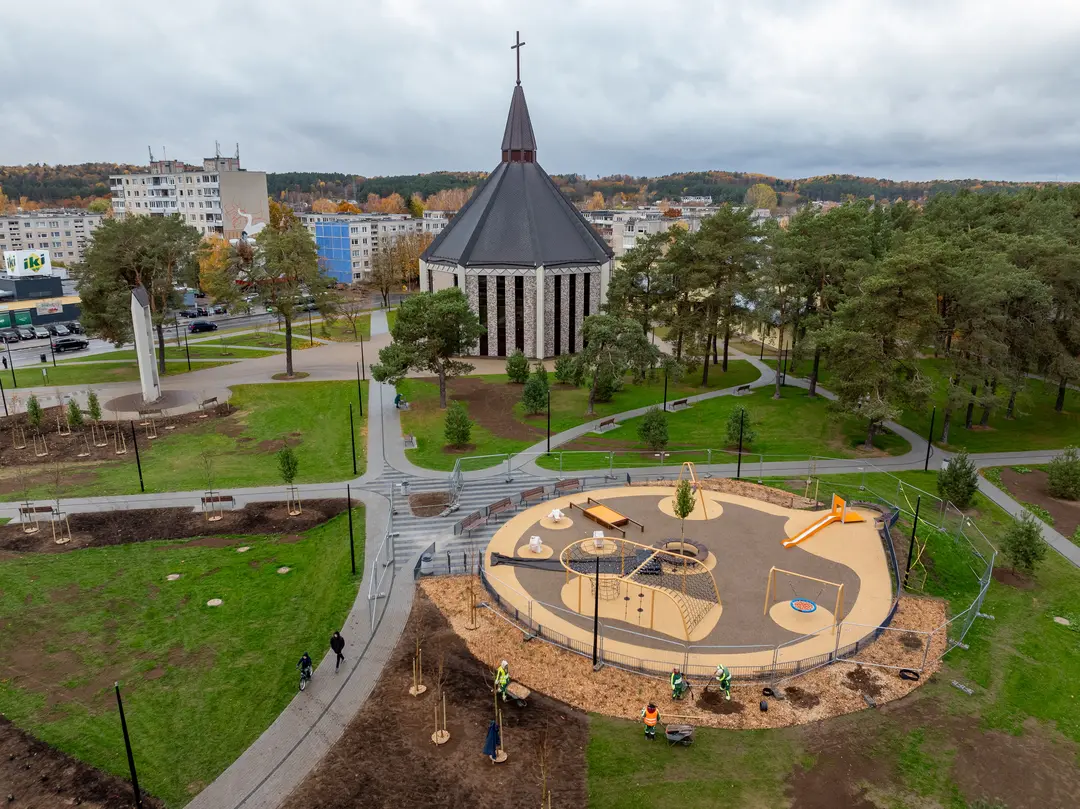 New space and playground in Grigiškės