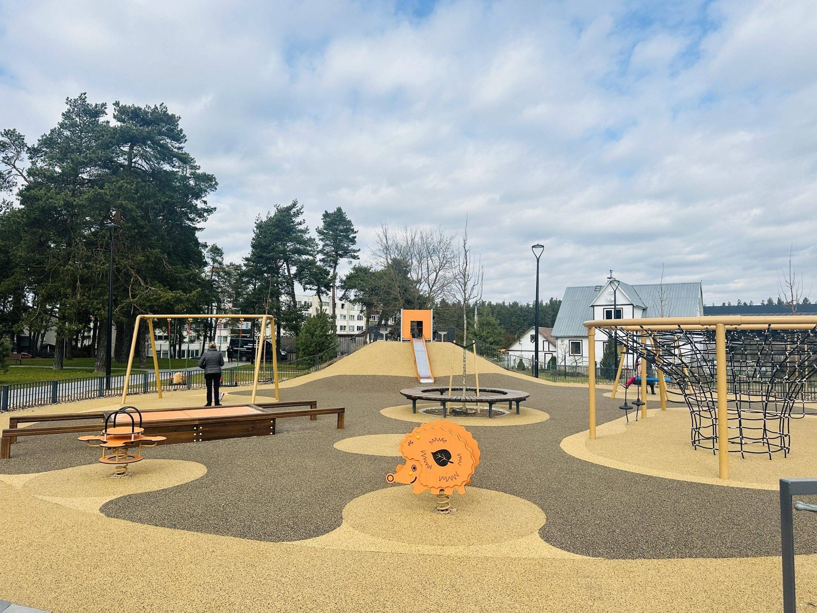 Leisure space and playground in Grigiškės