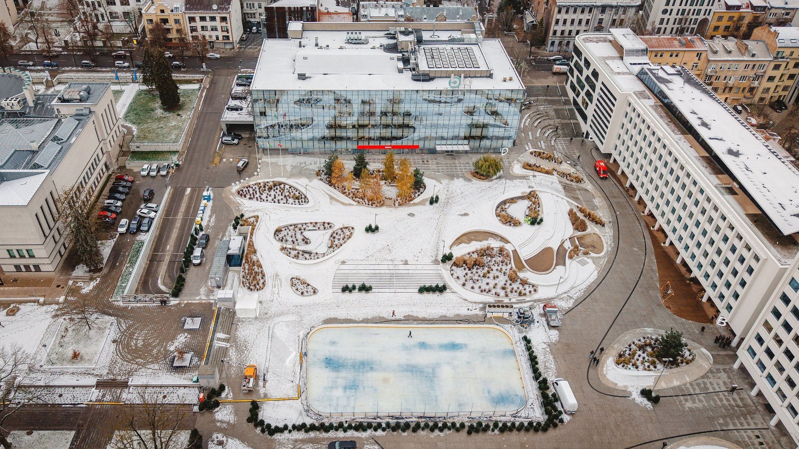 Ice rink at Kaunas Unity Square