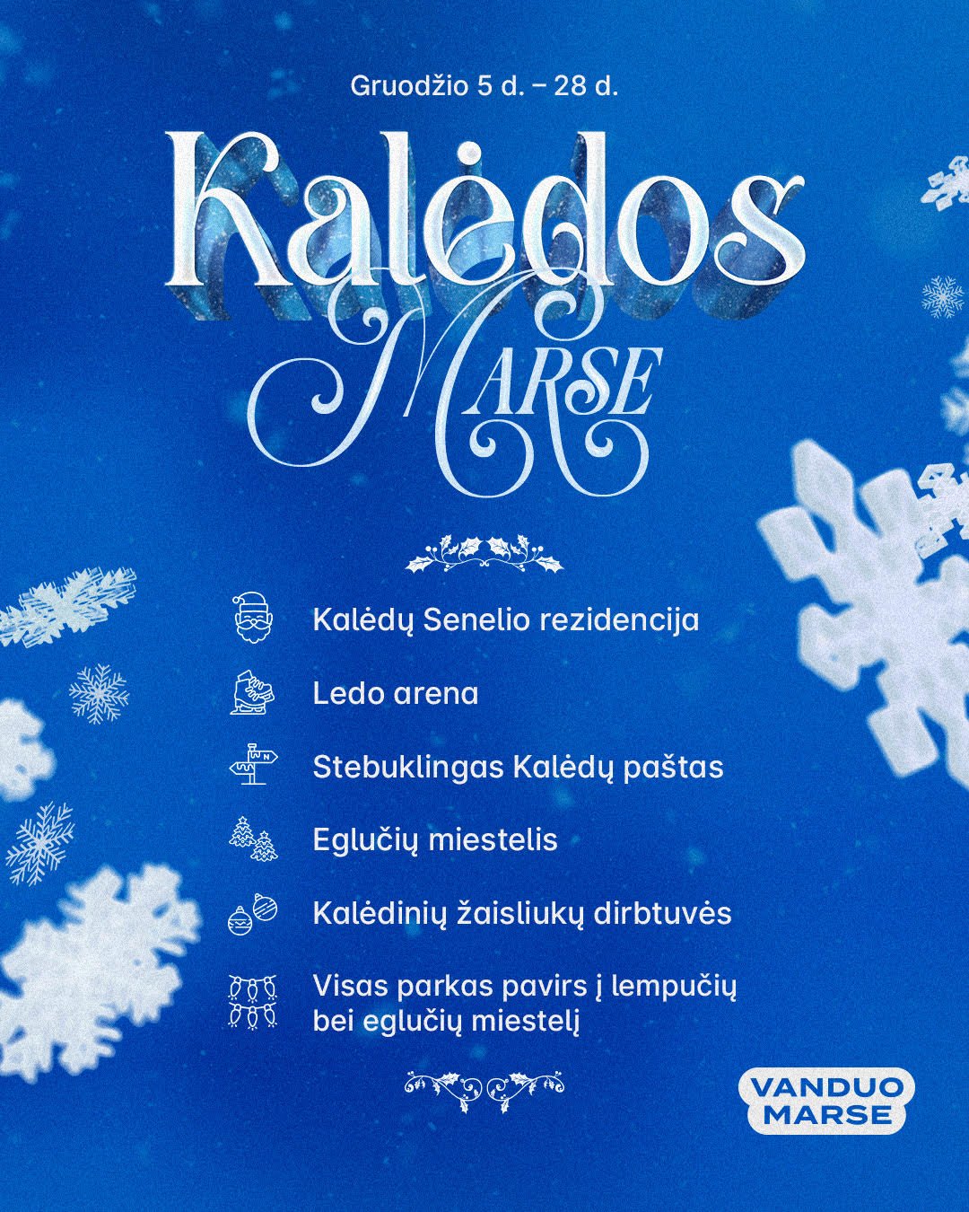 Christmas at Mars and the ice rink