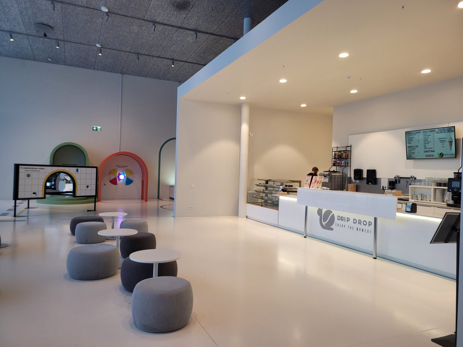 Café at Science Island in the exhibition area