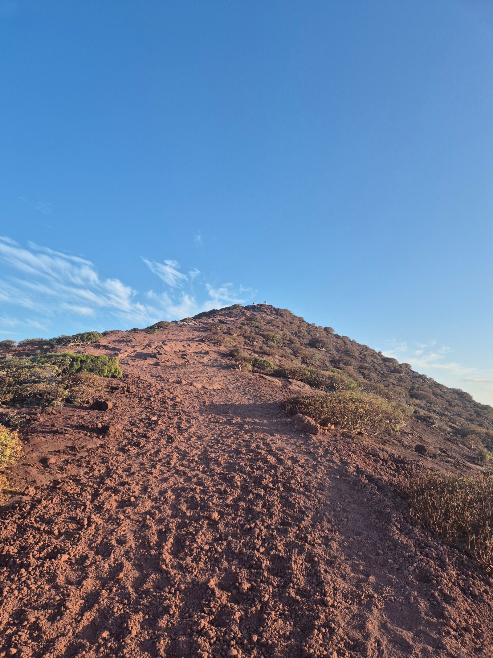 Climbing a mountain with children