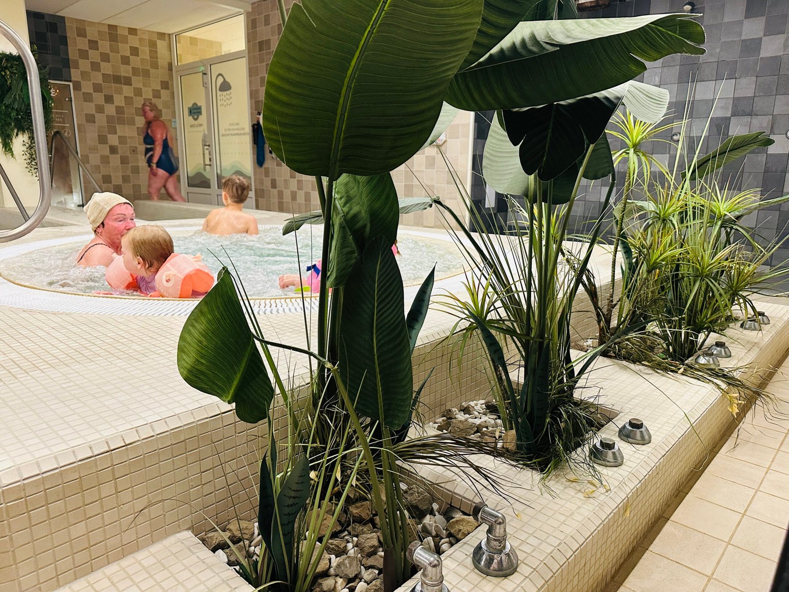 Klaipeda swimming pool with children