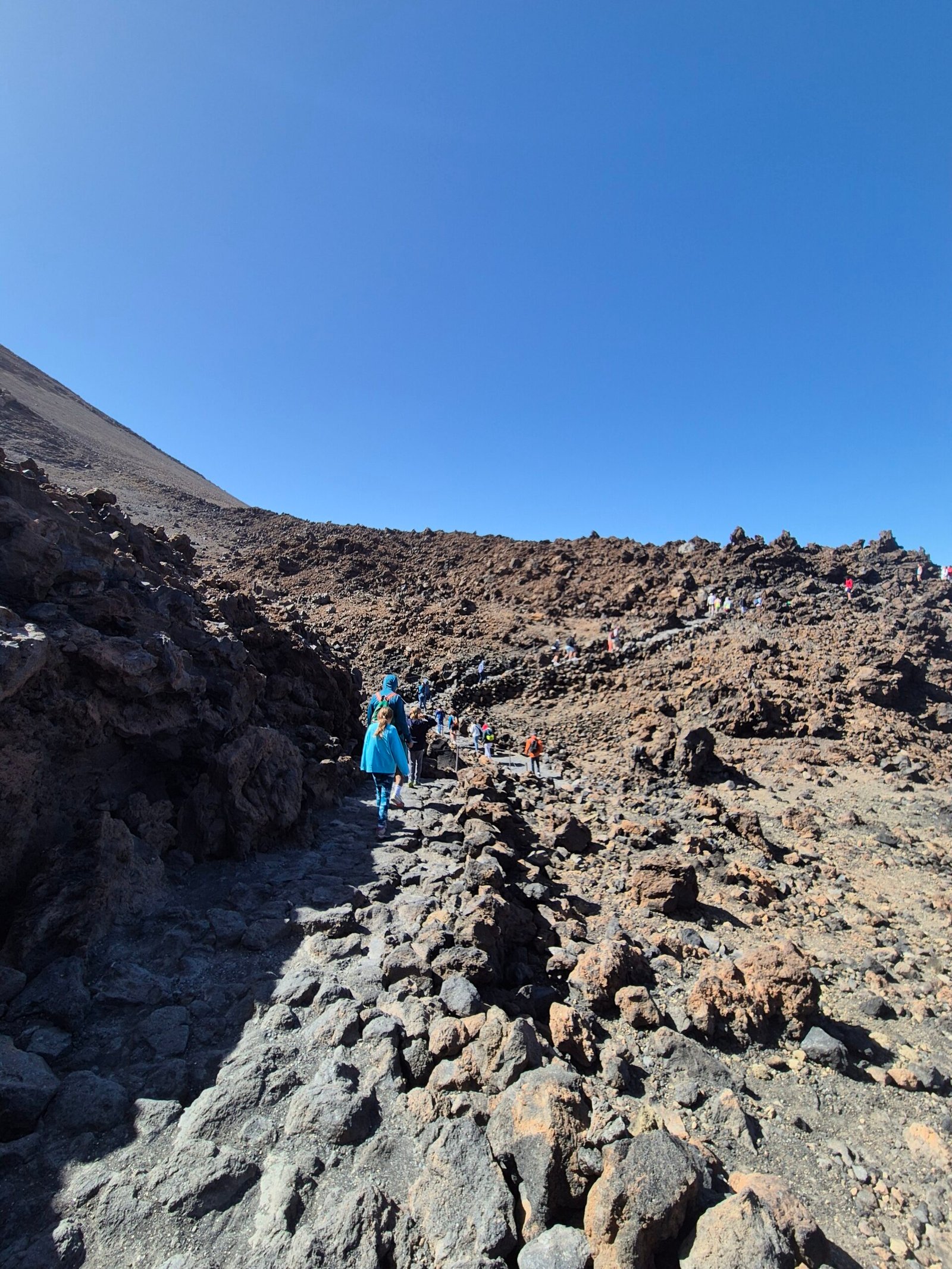 Teide with children