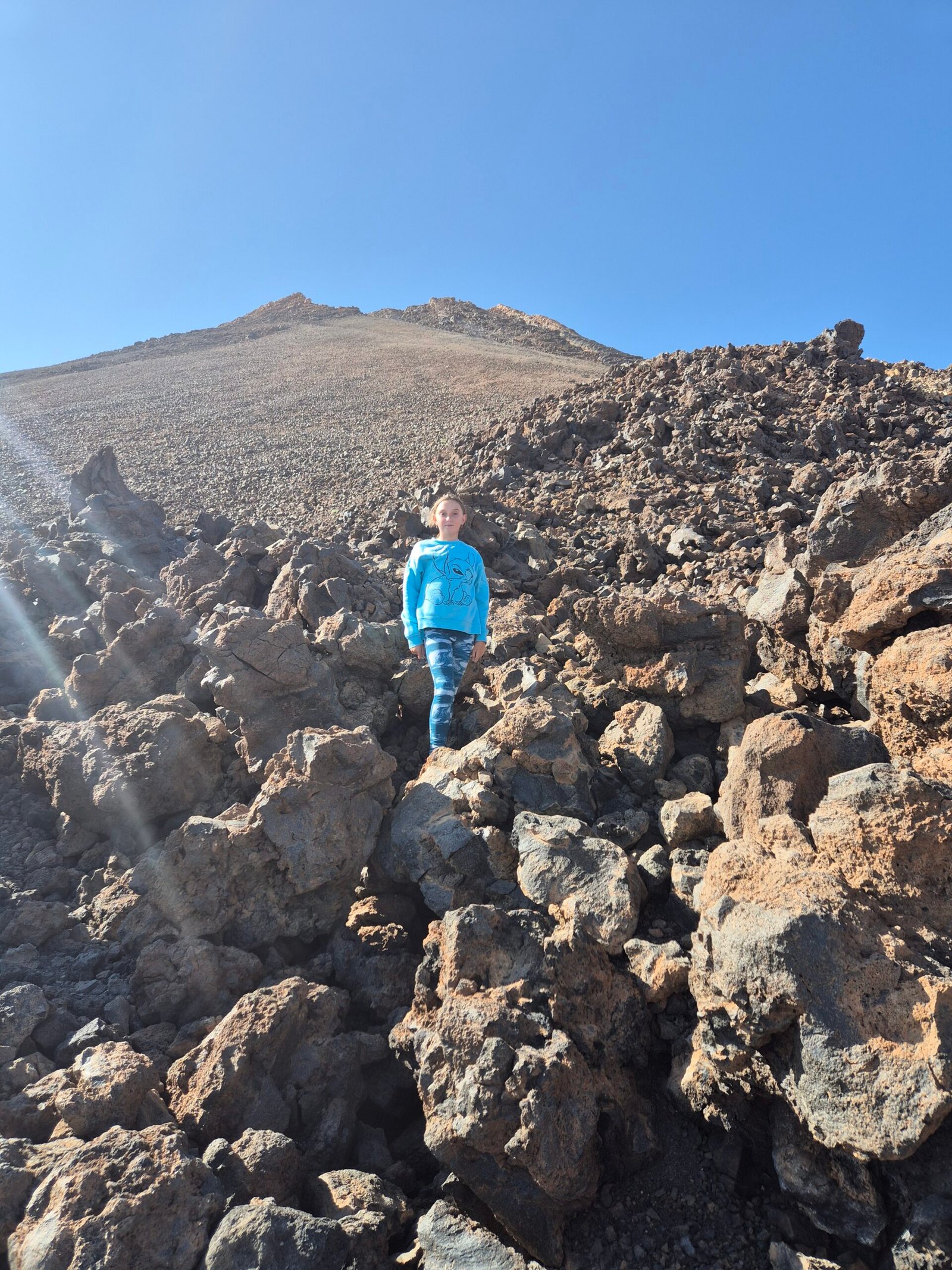 Teide with children
