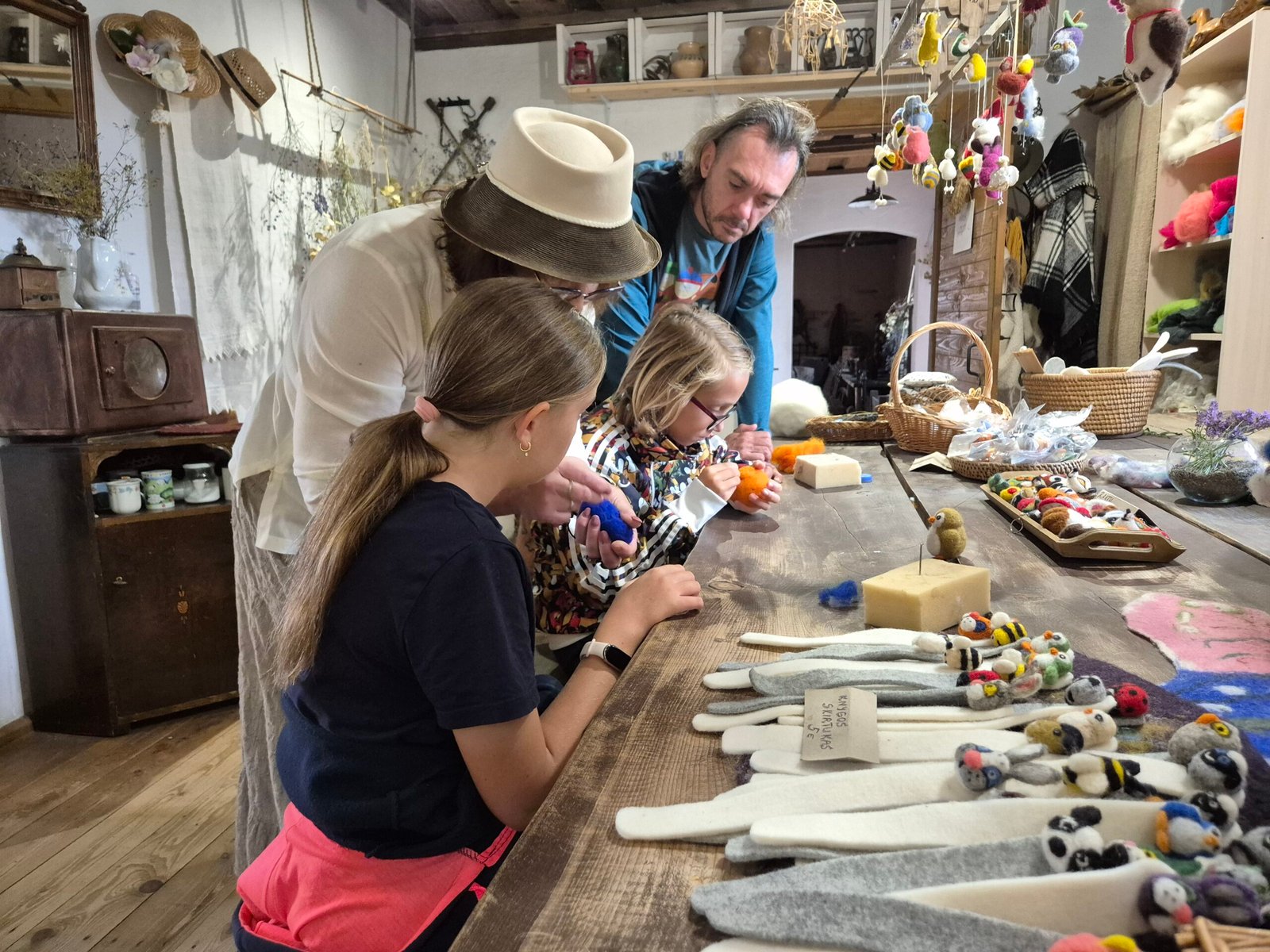 Wool felting experience for the whole family