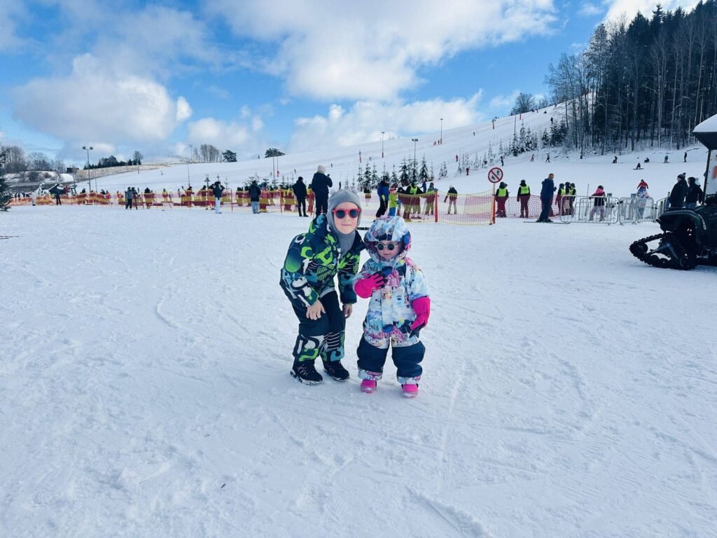 Skiing in Poland near Lithuania