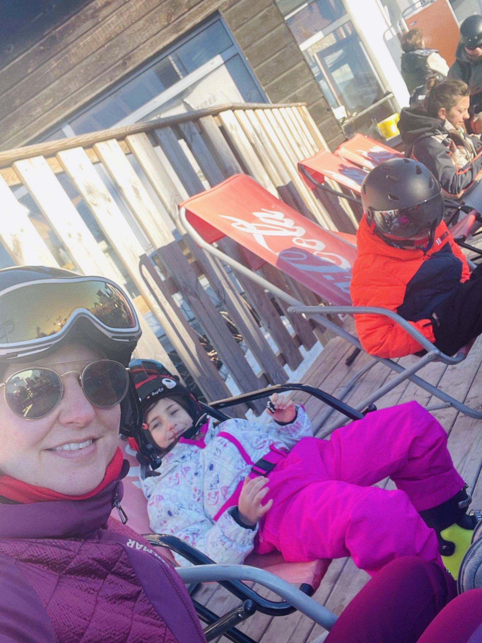Skiing with children