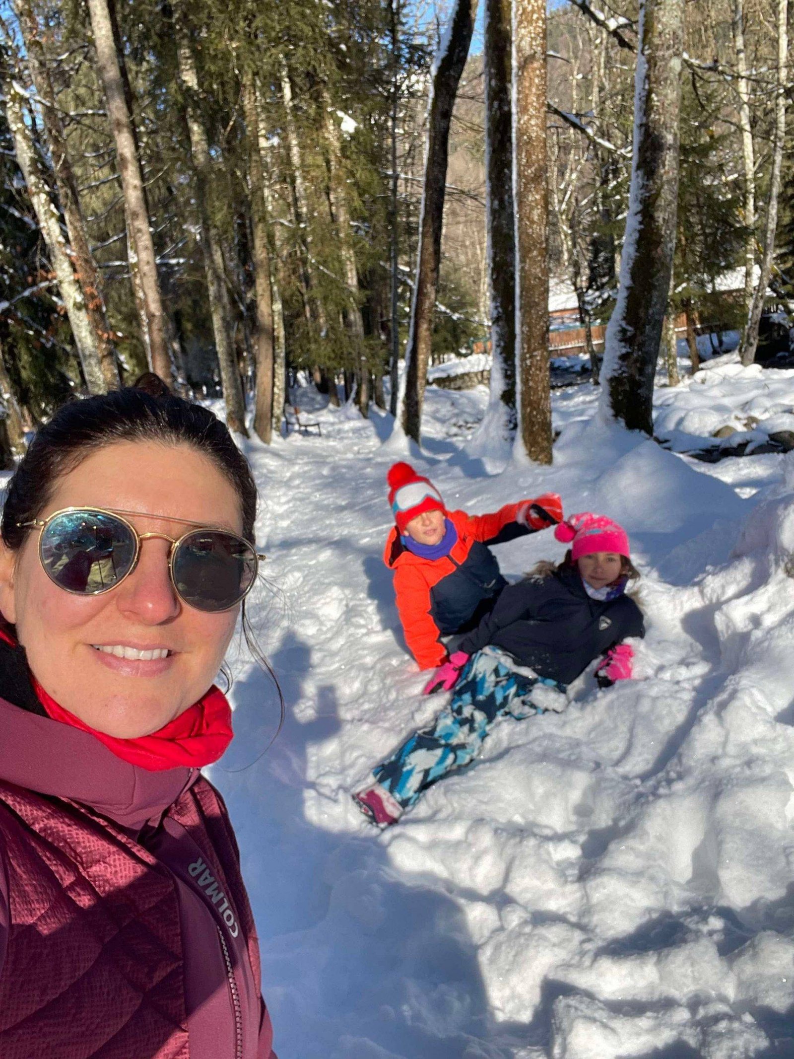 Skiing with children