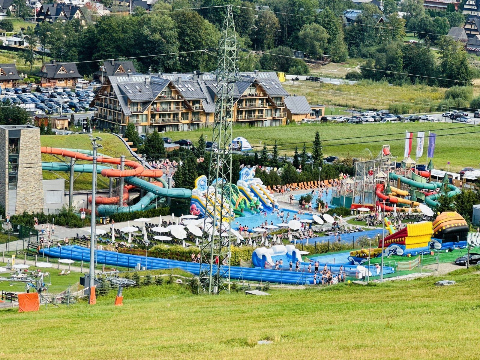 Terma Bania pools in Zakopane with children