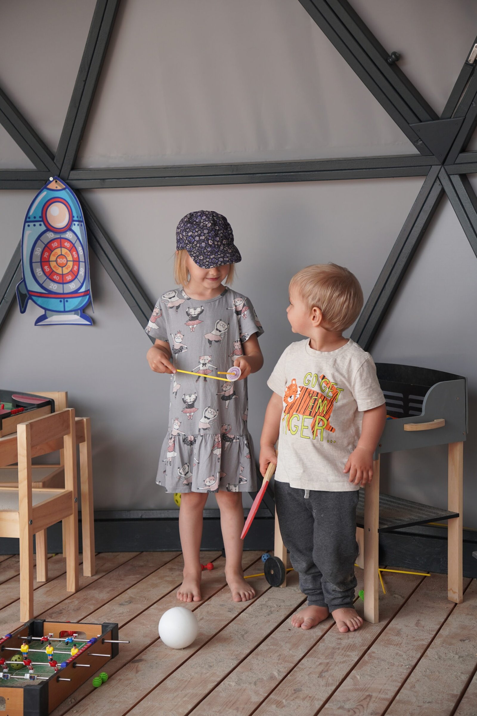 Leisure and entertainment park “Water on Mars” with children