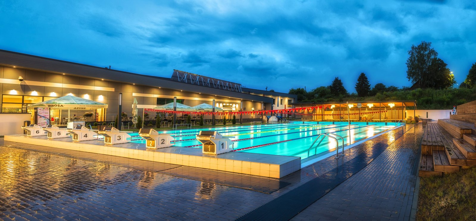 Outdoor pools at the Olympic center “Rezekne”