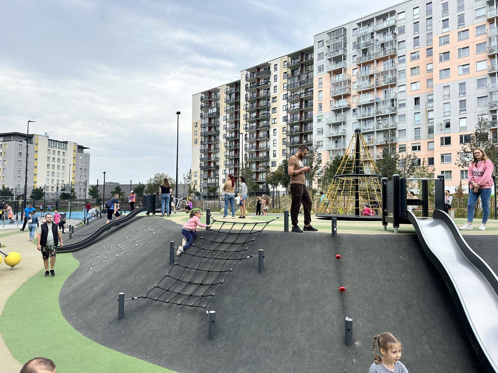 Perkūnas square playground in Vilnius