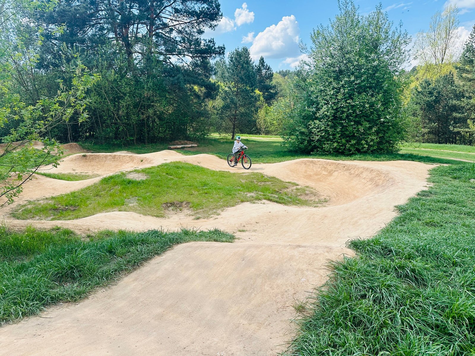 Training bike track in Antakalnis