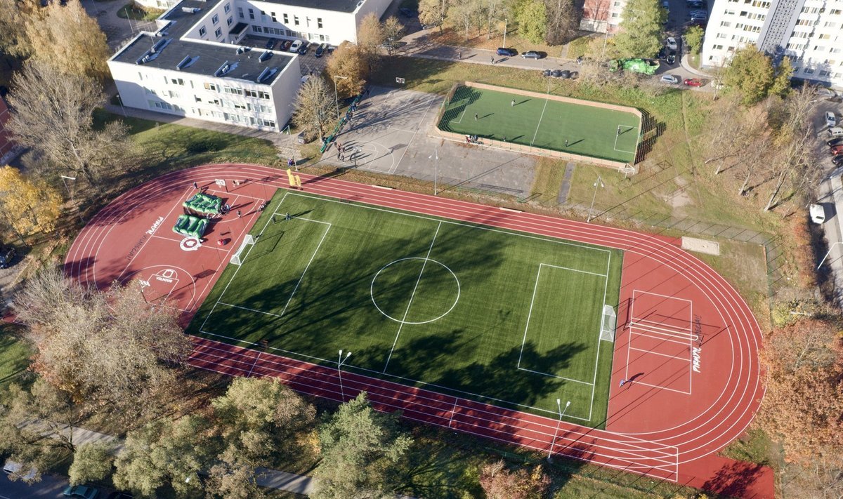 Stadium in Karoliniškės (Vilnius City Municipality photo)