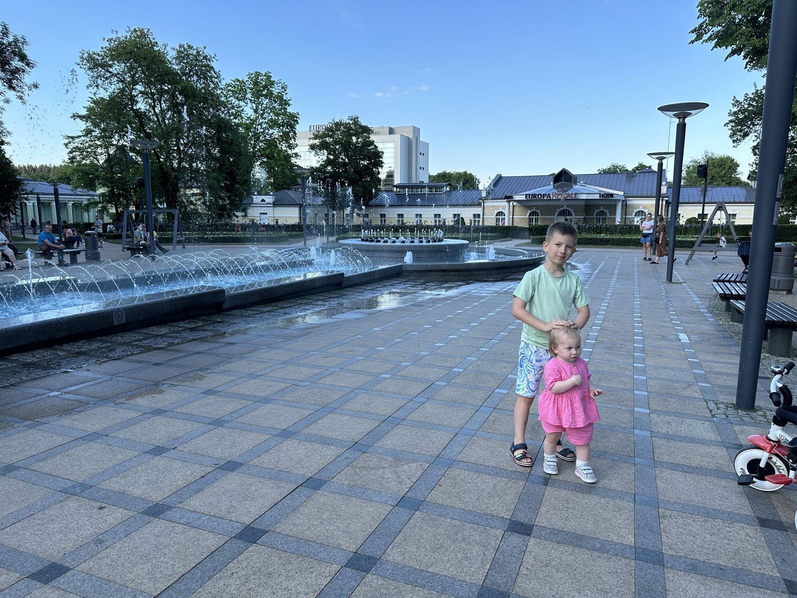 Druskininkai with children - Musical fountain