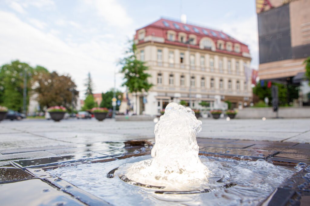 Odminių Square fountain (photo by Vytautė Ribokaitė)