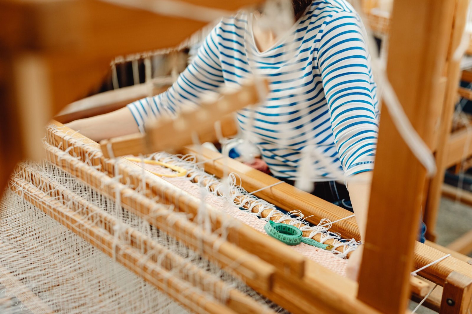 The art of weaving in Kuldiga