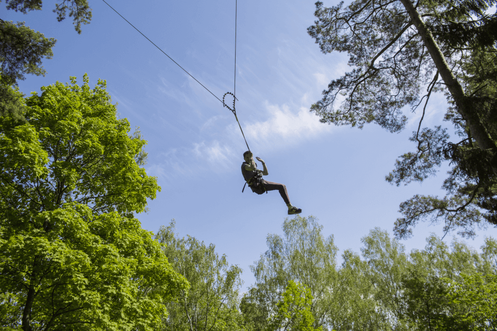 Extreme “Big Swing” at the Tarzanija Adventure Park