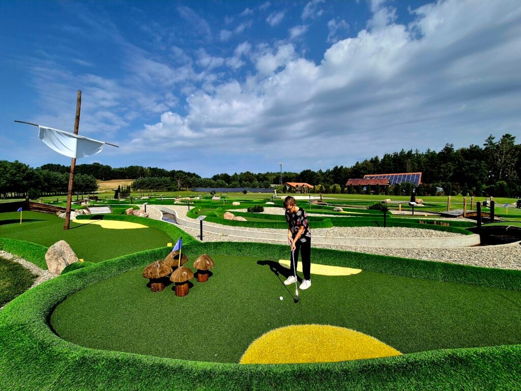 Tarzanija offers an 18-hole mini golf course 